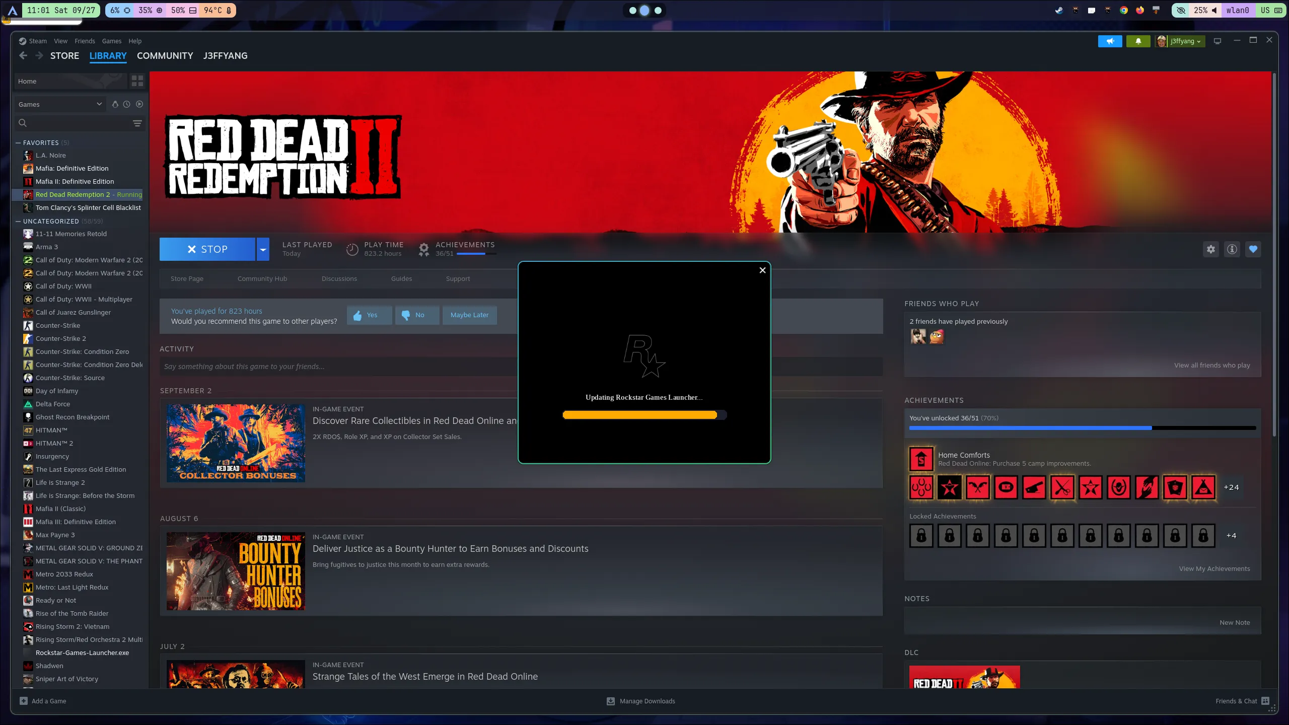 Launching RDR on Hyprland