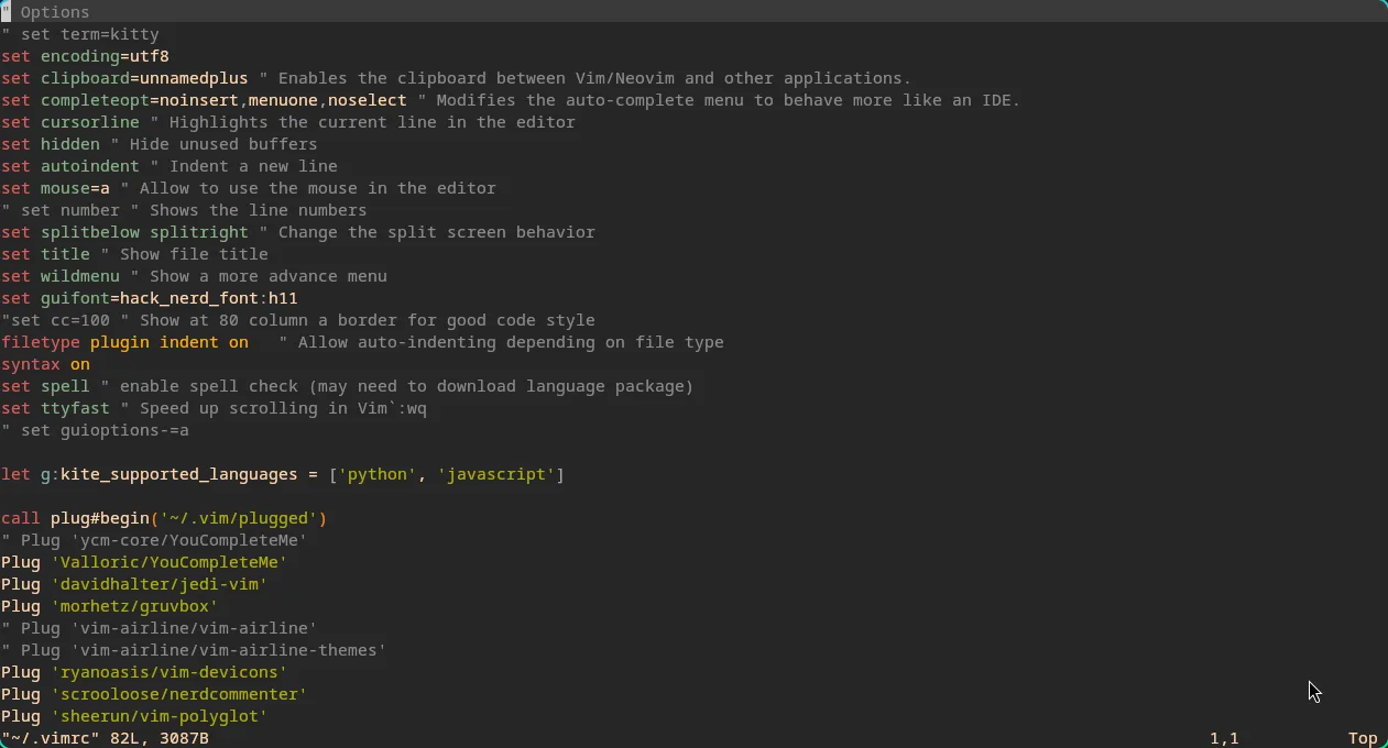 vim as Python IDE